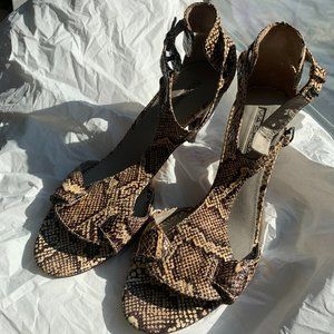 Via Spiga SnakeSkin Heels
